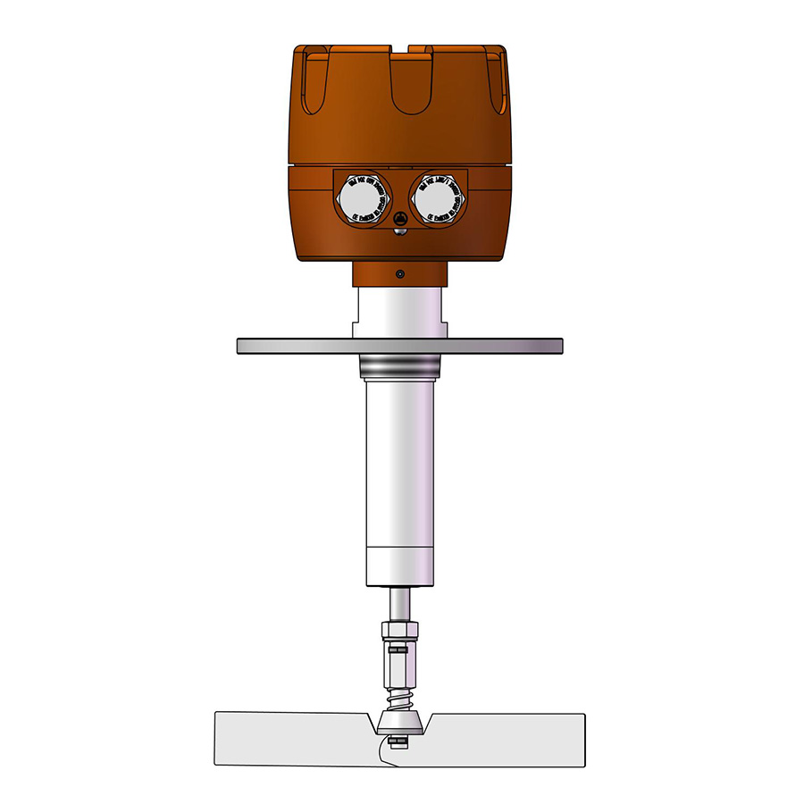 折叠旋翼总装阻旋料位计-常温-护套管-法兰